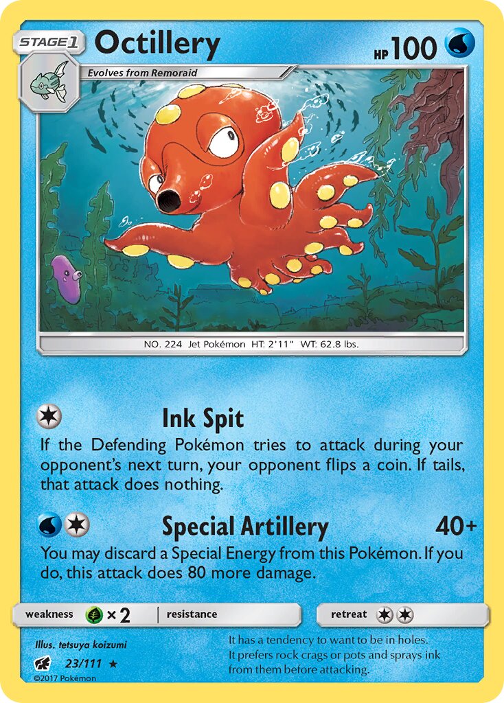 Octillery 023/111 — Crimson Invasion (English Pokémon TCG card)