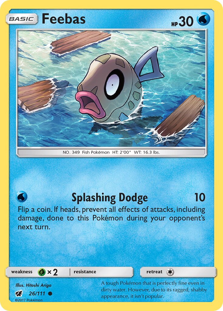 Feebas 026/111 — Crimson Invasion (English Pokémon TCG card)