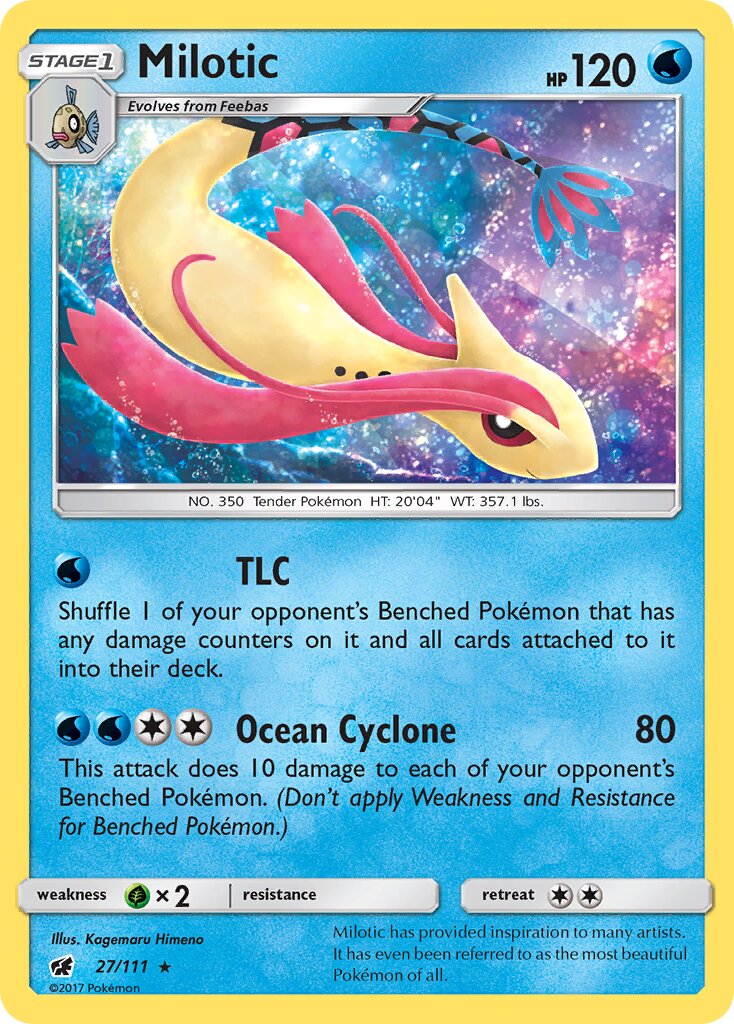 Milotic 027/111 — Crimson Invasion (English Pokémon TCG card)