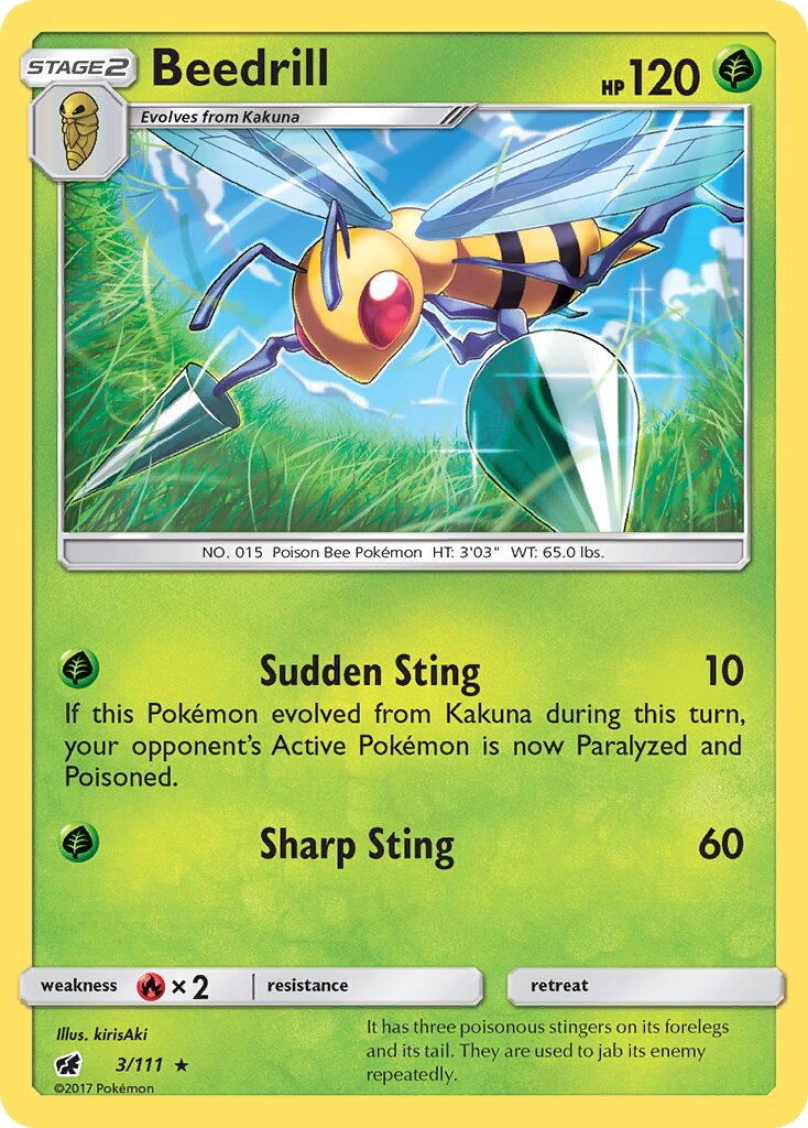 Beedrill 003/111 — Crimson Invasion (English Pokémon TCG card)