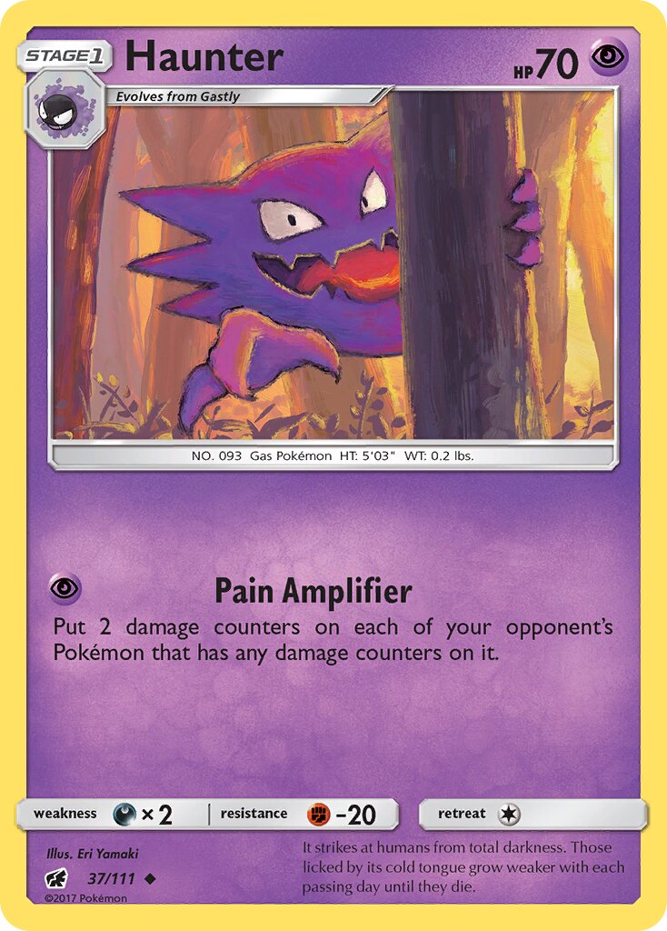 Haunter 037/111 — Crimson Invasion (English Pokémon TCG card)
