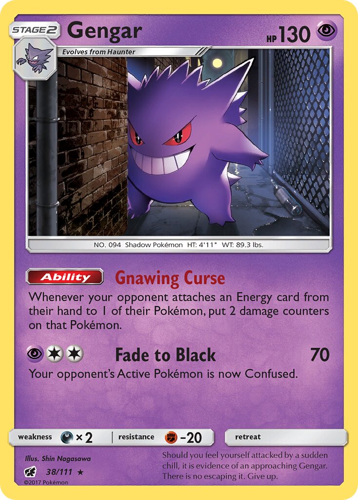 Gengar 038/111 — Crimson Invasion (English Pokémon TCG card)