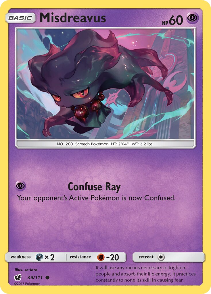 Misdreavus 039/111 — Crimson Invasion (English Pokémon TCG card)