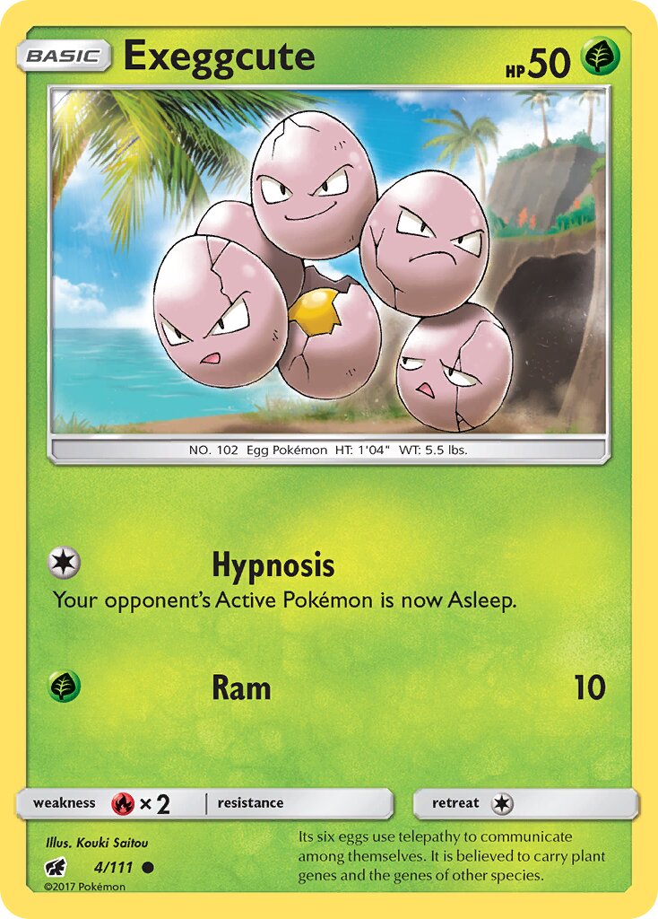 Exeggcute 004/111 — Crimson Invasion (English Pokémon TCG card)