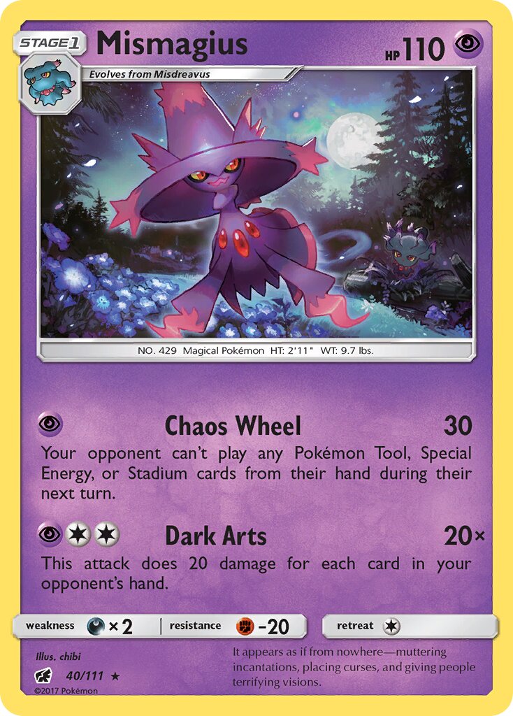 Mismagius 040/111 — Crimson Invasion (English Pokémon TCG card)