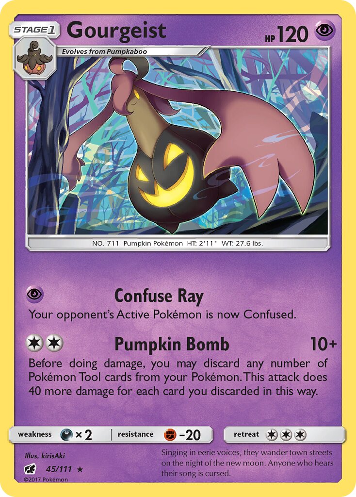 Gourgeist 045/111 — Crimson Invasion (English Pokémon TCG card)