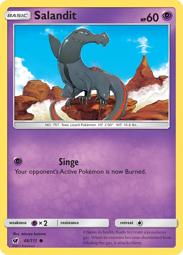 Salandit 046/111 — Crimson Invasion (English Pokémon TCG card)