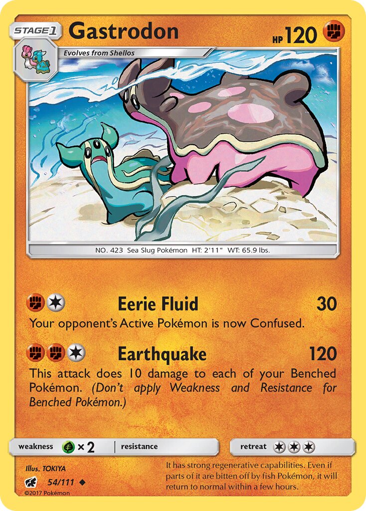 Gastrodon 054/111 — Crimson Invasion (English Pokémon TCG card)