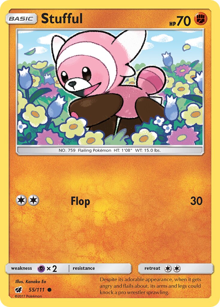 Stufful 055/111 — Crimson Invasion (English Pokémon TCG card)