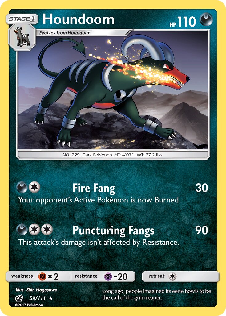 Houndoom 059/111 — Crimson Invasion (English Pokémon TCG card)