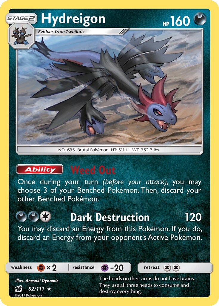 Hydreigon 062/111 — Crimson Invasion (English Pokémon TCG card)