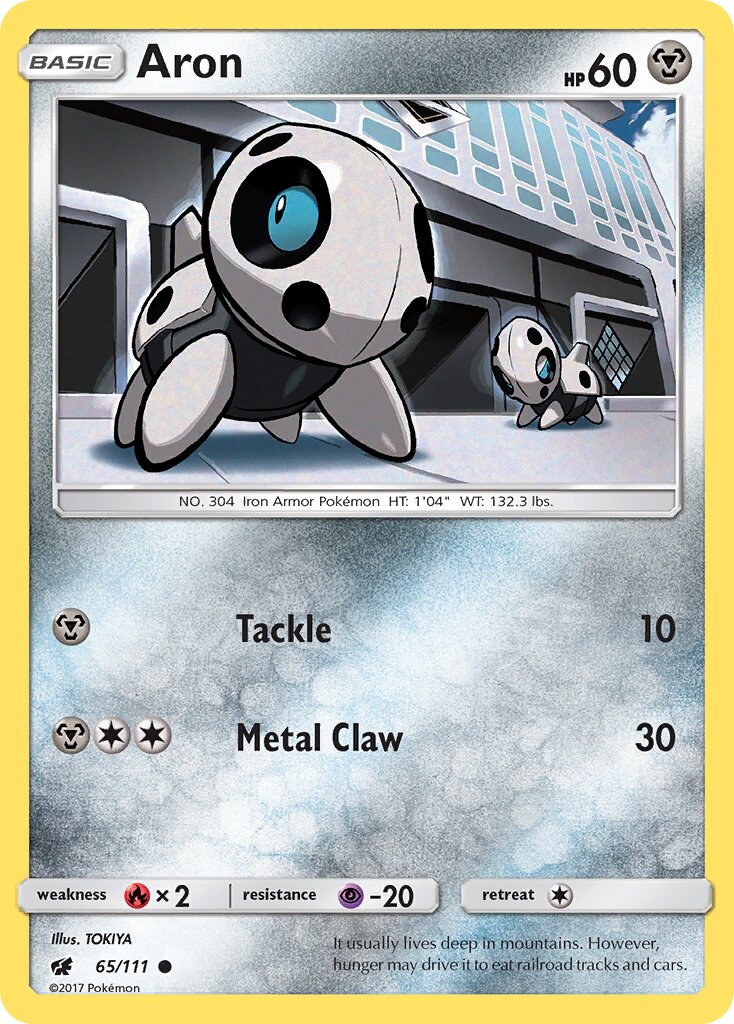 Aron 065/111 — Crimson Invasion (English Pokémon TCG card)