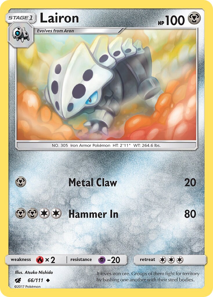 Lairon 066/111 — Crimson Invasion (English Pokémon TCG card)
