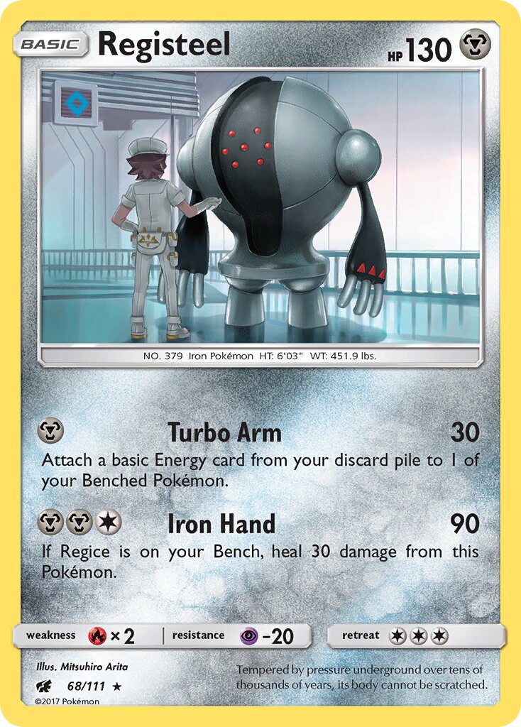Registeel 068/111 — Crimson Invasion (English Pokémon TCG card)
