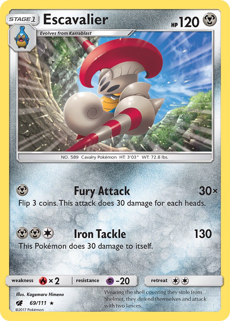 Escavalier 069/111 — Crimson Invasion (English Pokémon TCG card)