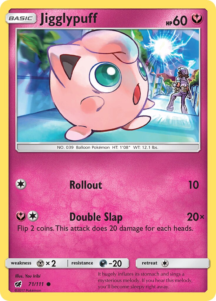 Jigglypuff 071/111 — Crimson Invasion (English Pokémon TCG card)