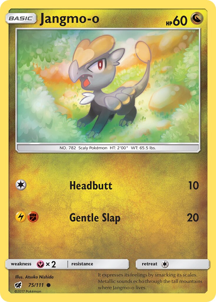 Jangmo-o 075/111 — Crimson Invasion (English Pokémon TCG card)