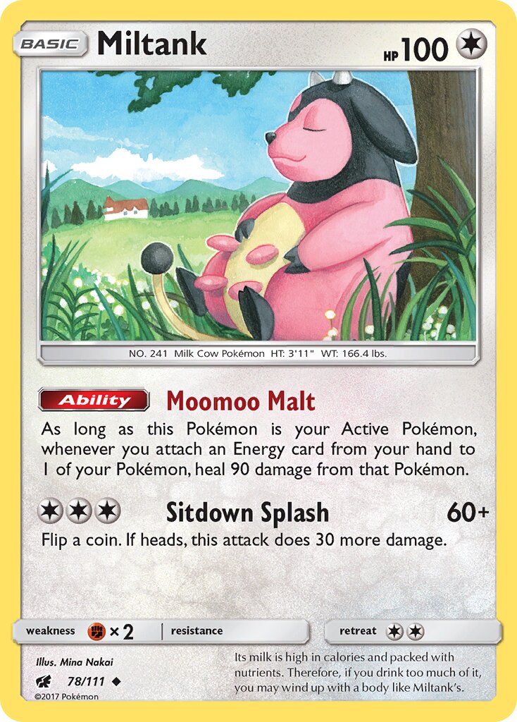 Miltank 078/111 — Crimson Invasion (English Pokémon TCG card)