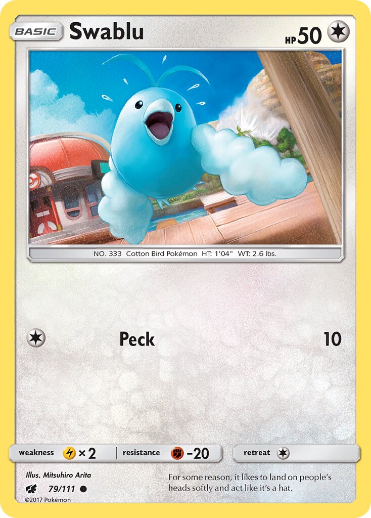 Swablu 079/111 — Crimson Invasion (English Pokémon TCG card)