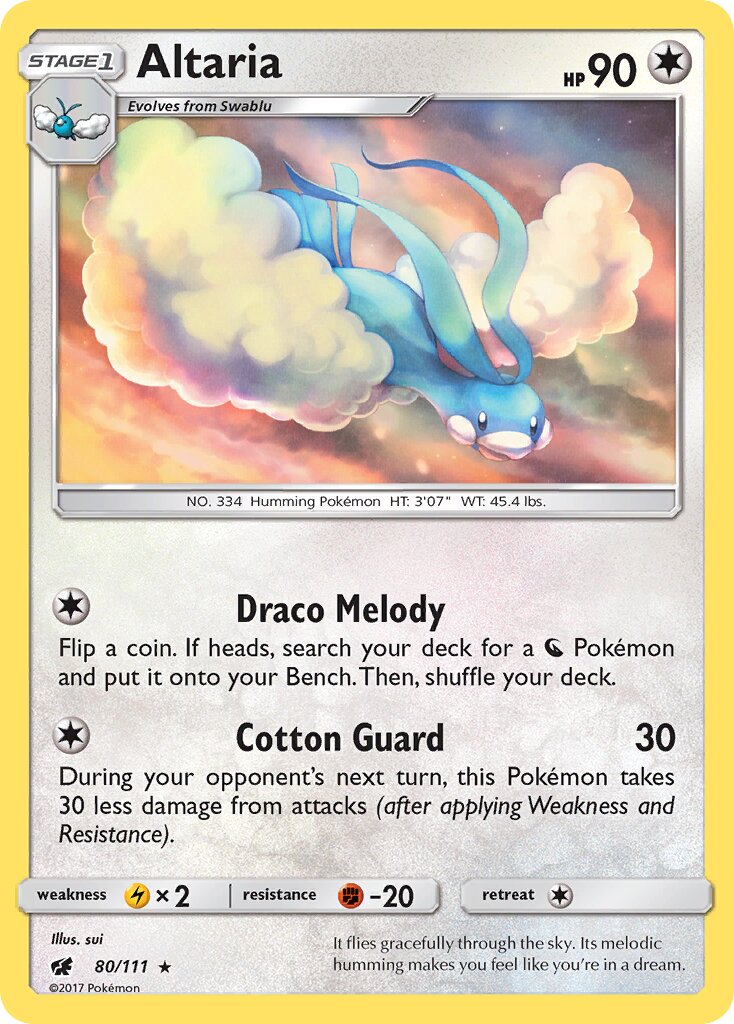 Altaria 080/111 — Crimson Invasion (English Pokémon TCG card)
