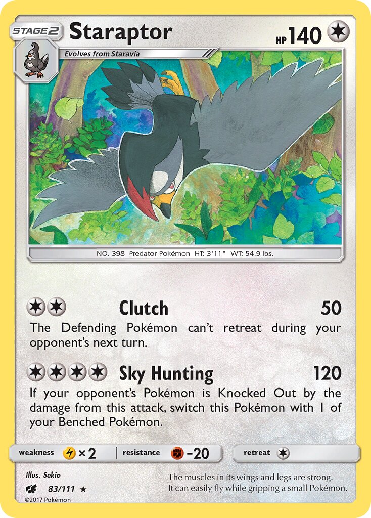 Staraptor 083/111 — Crimson Invasion (English Pokémon TCG card)