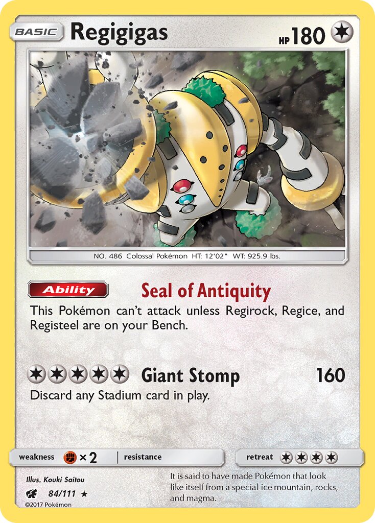 Regigigas 084/111 — Crimson Invasion (English Pokémon TCG card)