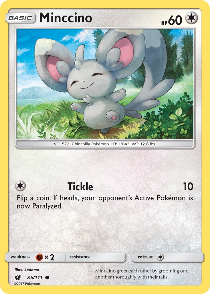 Minccino 085/111 — Crimson Invasion (English Pokémon TCG card)