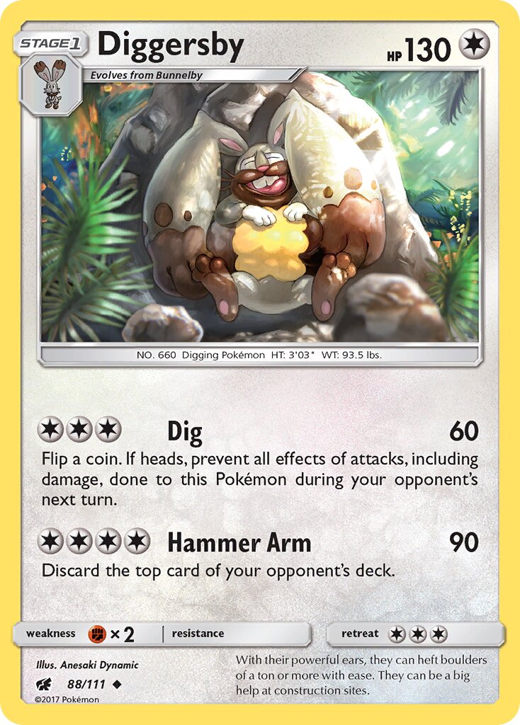 Diggersby 088/111 — Crimson Invasion (English Pokémon TCG card)
