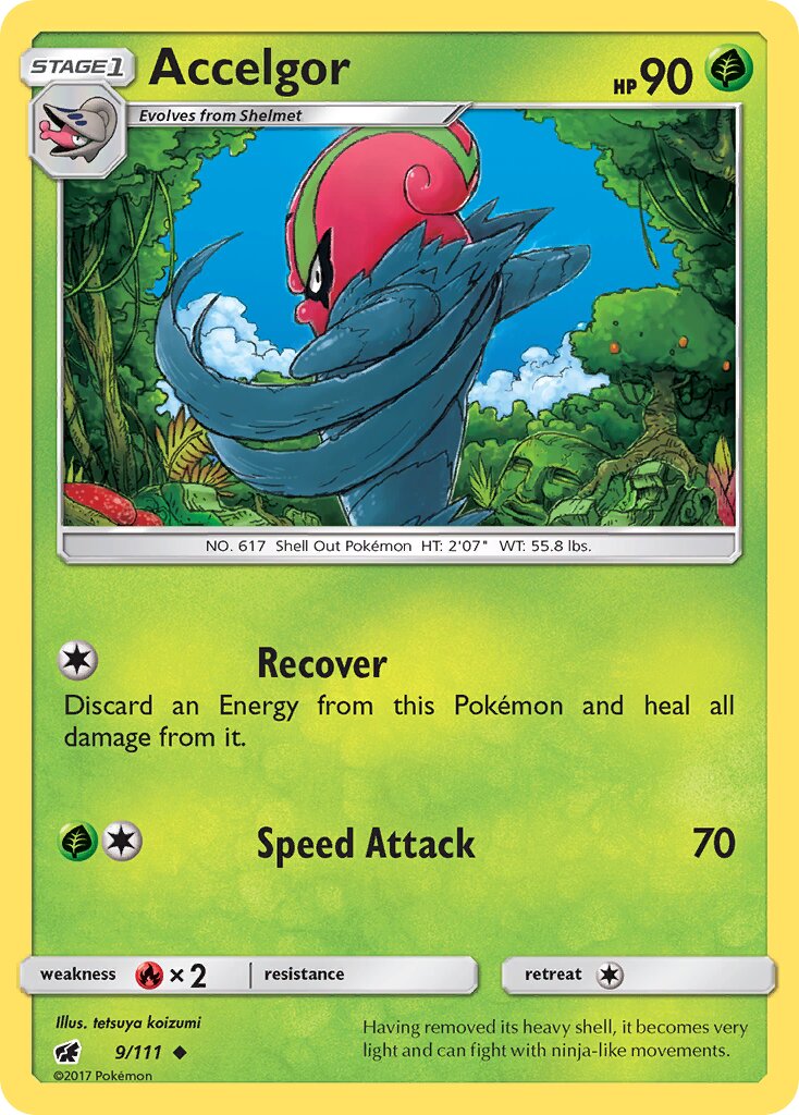 Accelgor 009/111 — Crimson Invasion (English Pokémon TCG card)