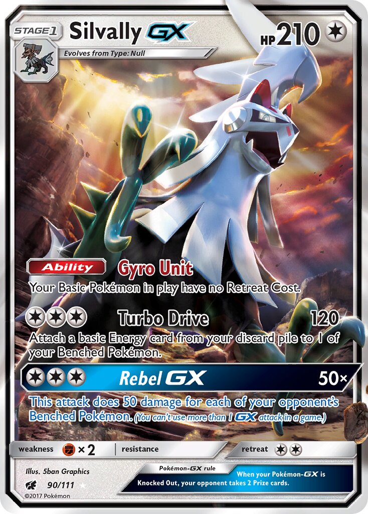 Silvally-GX 090/111 — Crimson Invasion (English Pokémon TCG card)