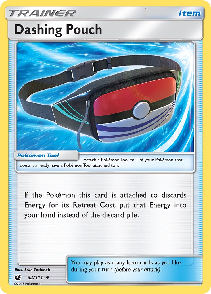 Dashing Pouch 092/111 — Crimson Invasion (English Pokémon TCG card)