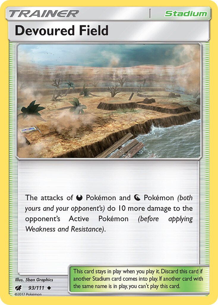 Devoured Field 093/111 — Crimson Invasion (English Pokémon TCG card)