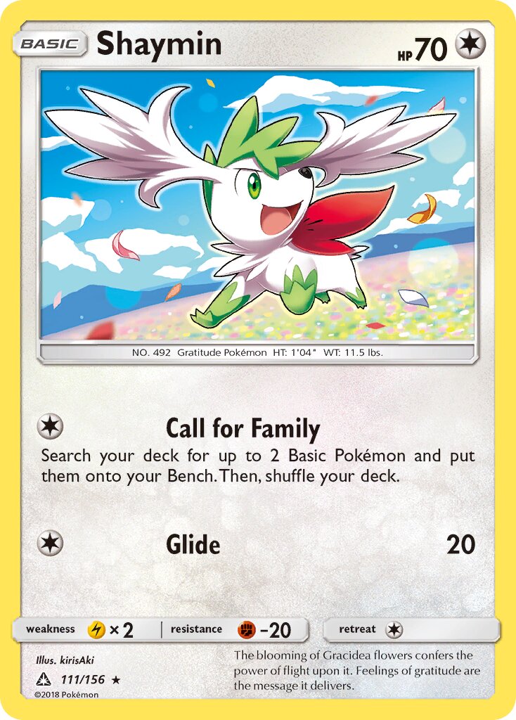 Shaymin 111/156 — Ultra Prism (English Pokémon TCG card)