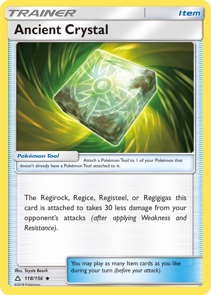 Ancient Crystal 118/156 — Ultra Prism (English Pokémon TCG card)