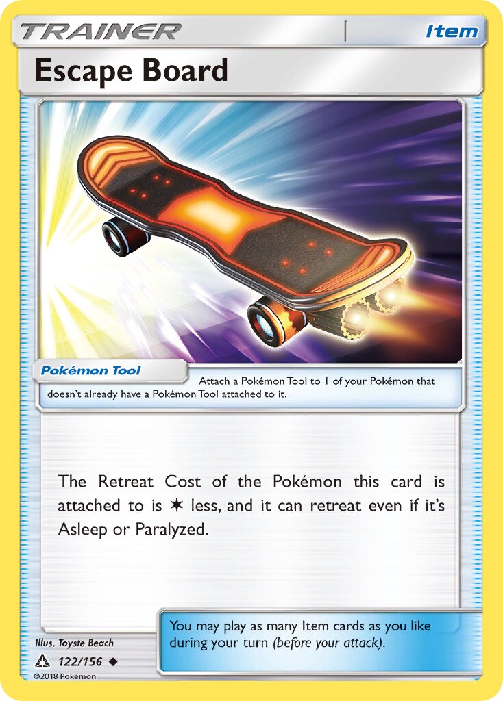 Escape Board 122/156 — Ultra Prism (English Pokémon TCG card)
