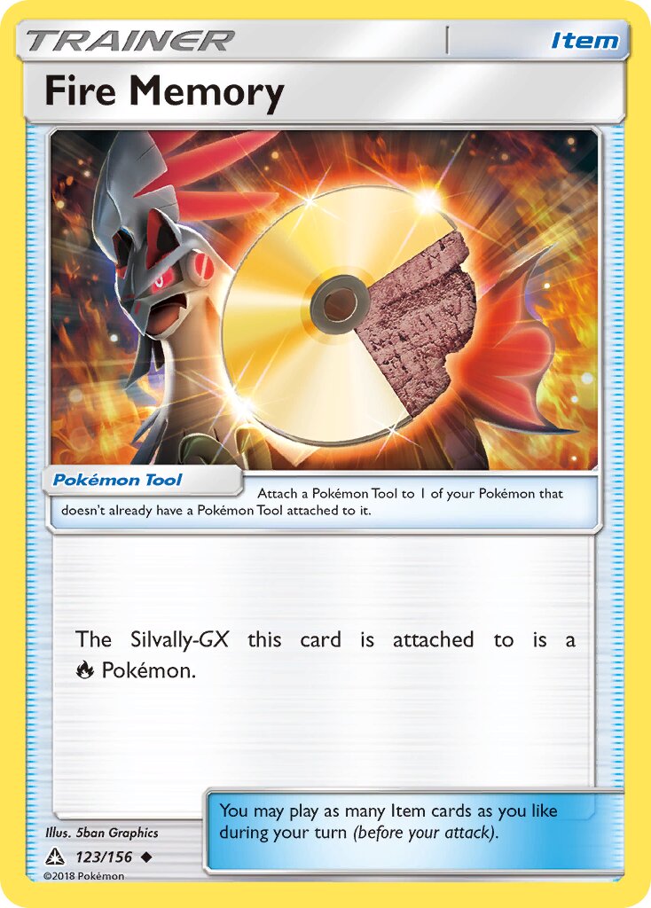 Fire Memory 123/156 — Ultra Prism (English Pokémon TCG card)