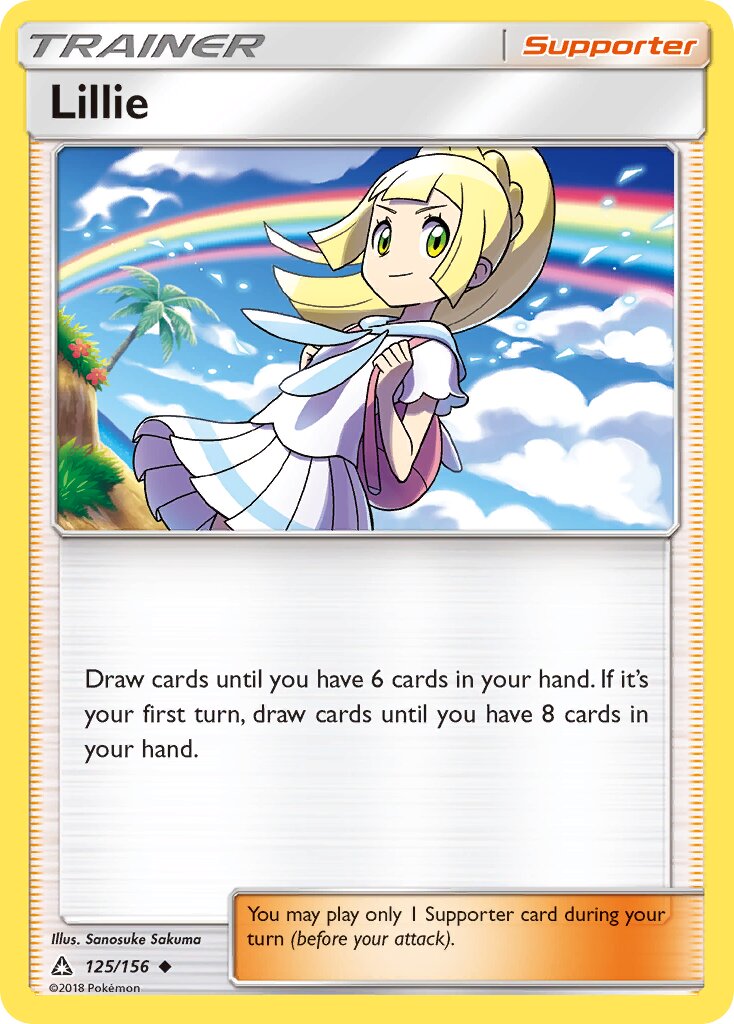 Lillie 125/156 — Ultra Prism (English Pokémon TCG card)