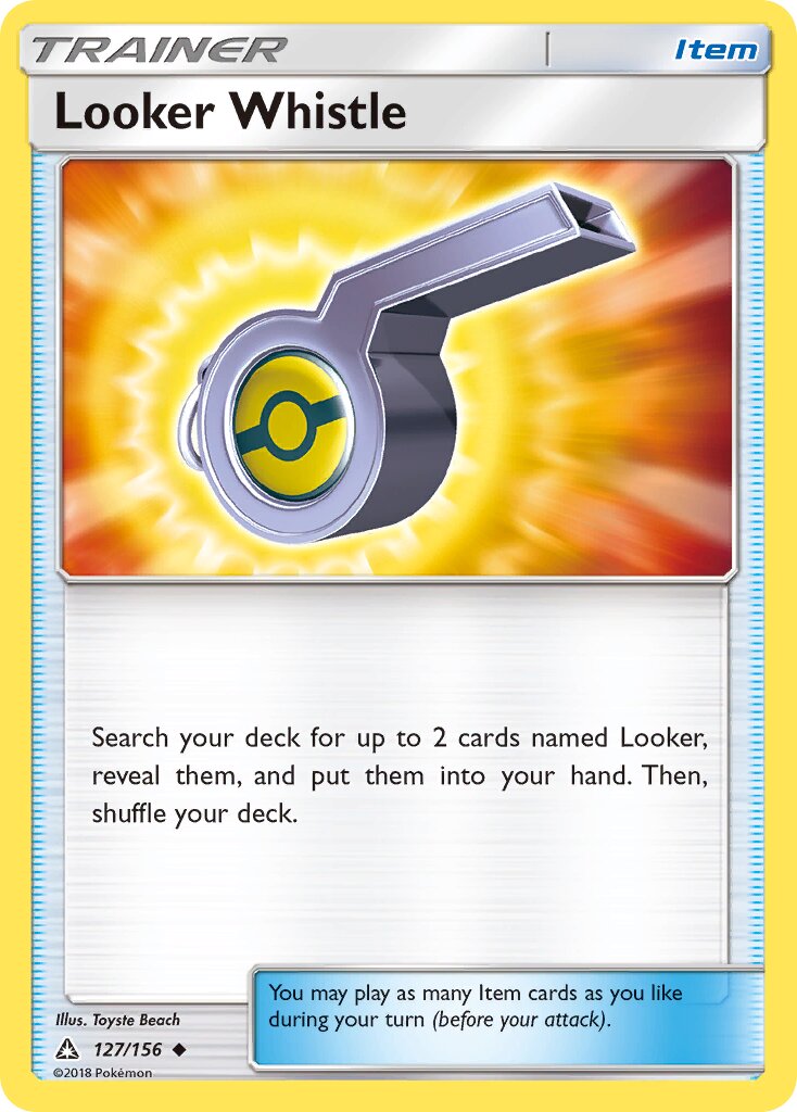 Looker Whistle 127/156 — Ultra Prism (English Pokémon TCG card)