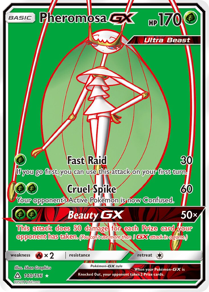 Pheromosa-GX 140/156 — Ultra Prism (English Pokémon TCG card)