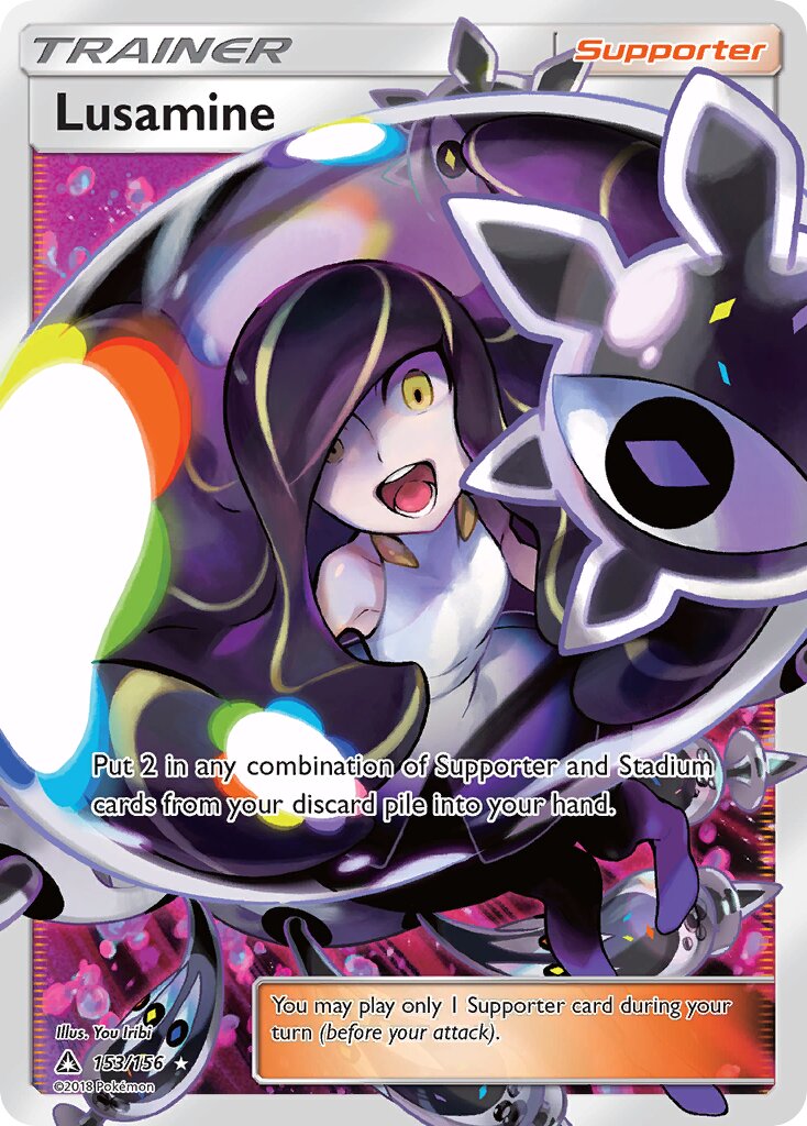 Lusamine 153/156 — Ultra Prism (English Pokémon TCG card)