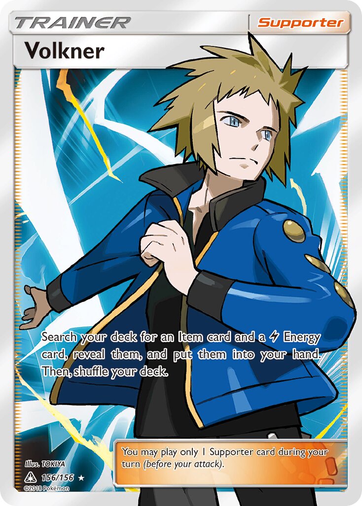 Volkner 156/156 — Ultra Prism (English Pokémon TCG card)