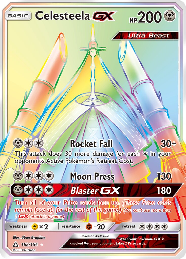 Celesteela-GX 162/156 — Ultra Prism (English Pokémon TCG card)