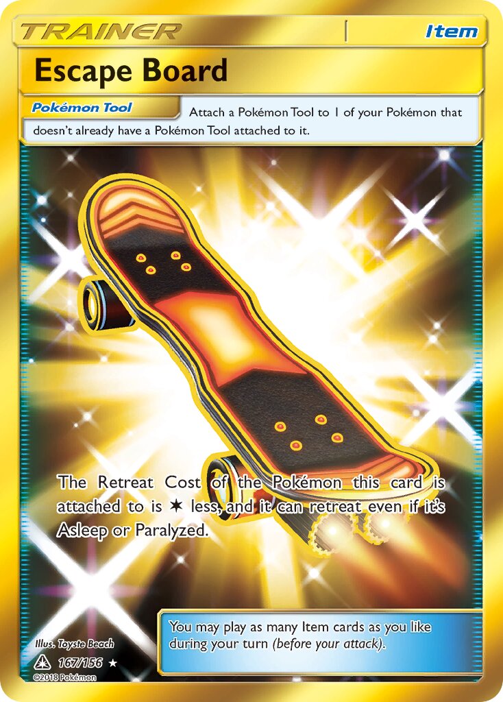 Escape Board 167/156 — Ultra Prism (English Pokémon TCG card)