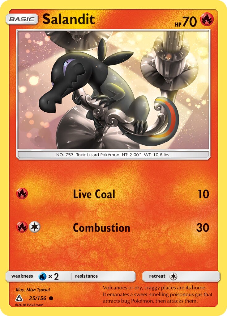 Salandit 025/156 — Ultra Prism (English Pokémon TCG card)