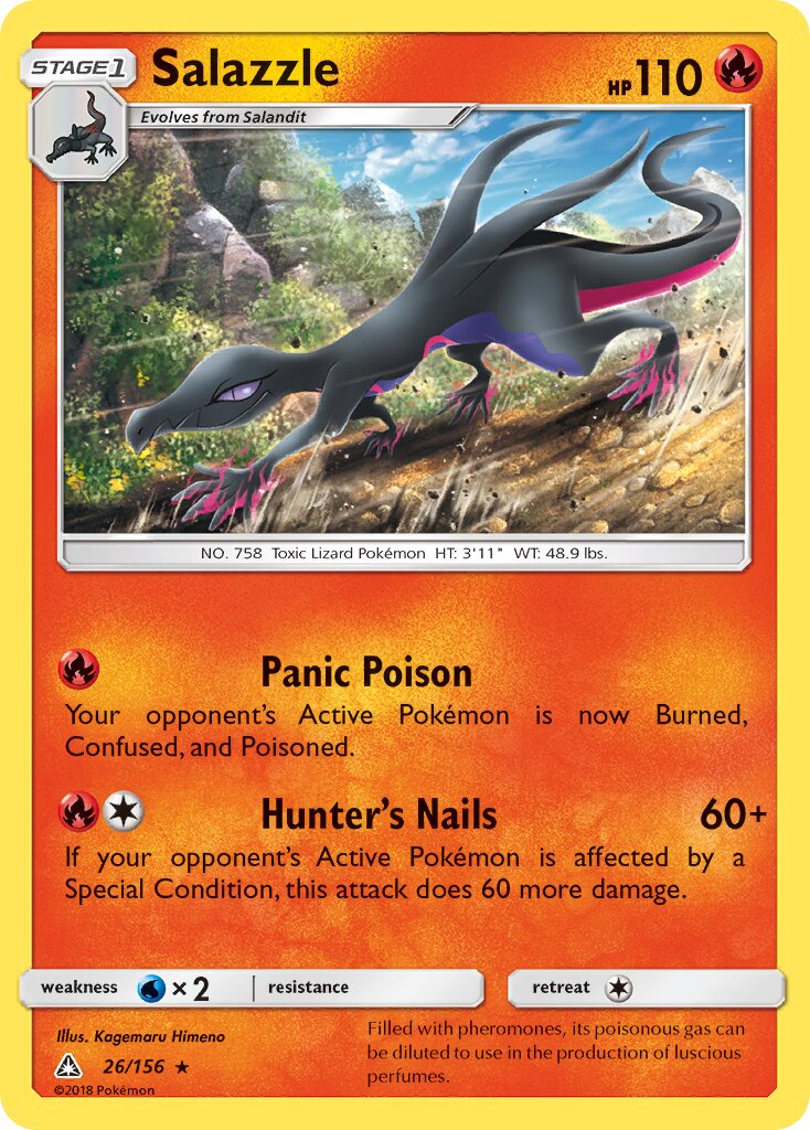 Salazzle 026/156 — Ultra Prism (English Pokémon TCG card)