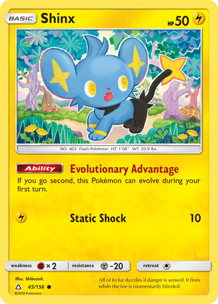 Shinx 045/156 — Ultra Prism (English Pokémon TCG card)