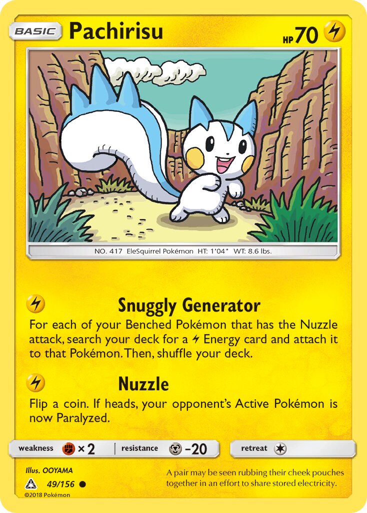 Pachirisu 049/156 — Ultra Prism (English Pokémon TCG card)