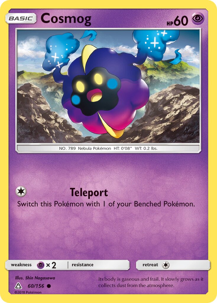 Cosmog 060/156 — Ultra Prism (English Pokémon TCG card)