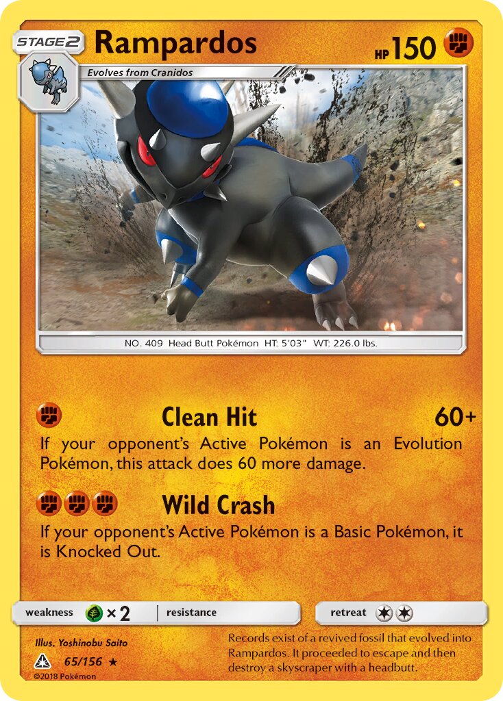 Rampardos 065/156 — Ultra Prism (English Pokémon TCG card)