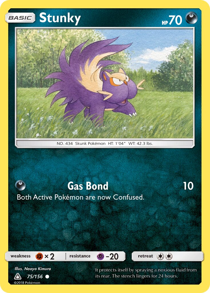 Stunky 075/156 — Ultra Prism (English Pokémon TCG card)